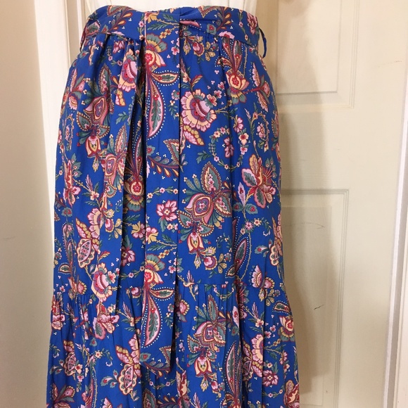 J. Crew Dresses & Skirts - J. Crew with Liberty Flora Belle high-low midi skirt, NWT Sz 8T